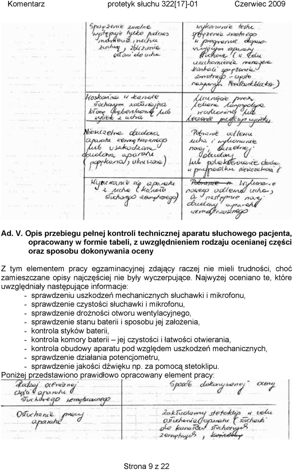 egzaminacyjnej zdający raczej nie mieli trudności, choć zamieszczane opisy najczęściej nie były wyczerpujące.