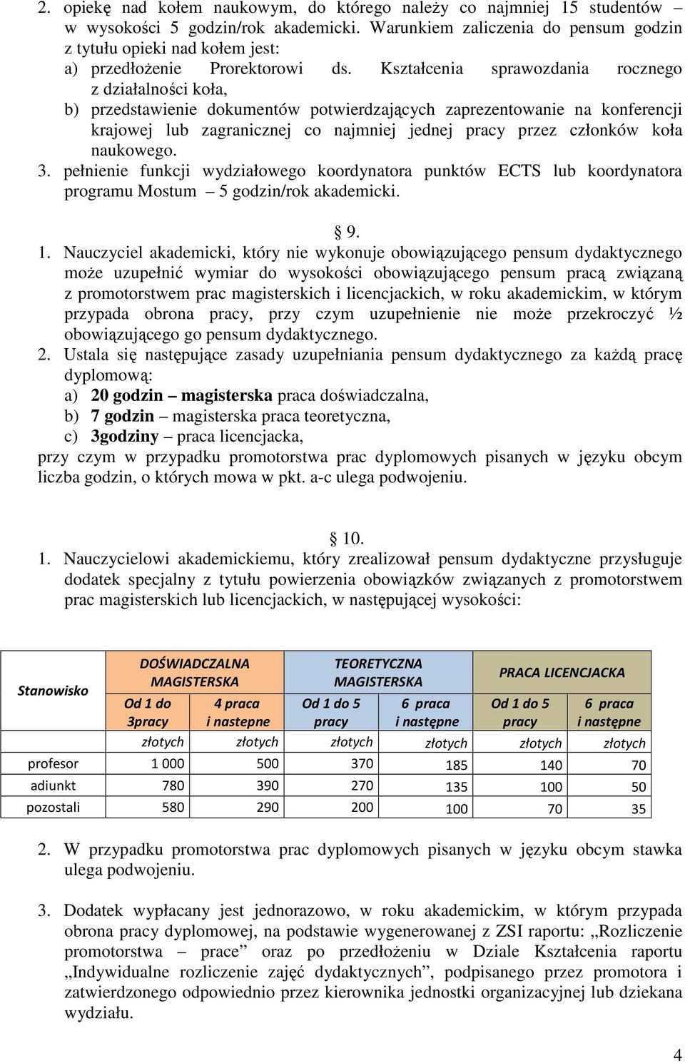 Kształcenia sprawozdania rocznego z działalności koła, b) przedstawienie dokumentów potwierdzających zaprezentowanie na konferencji krajowej lub zagranicznej co najmniej jednej pracy przez członków