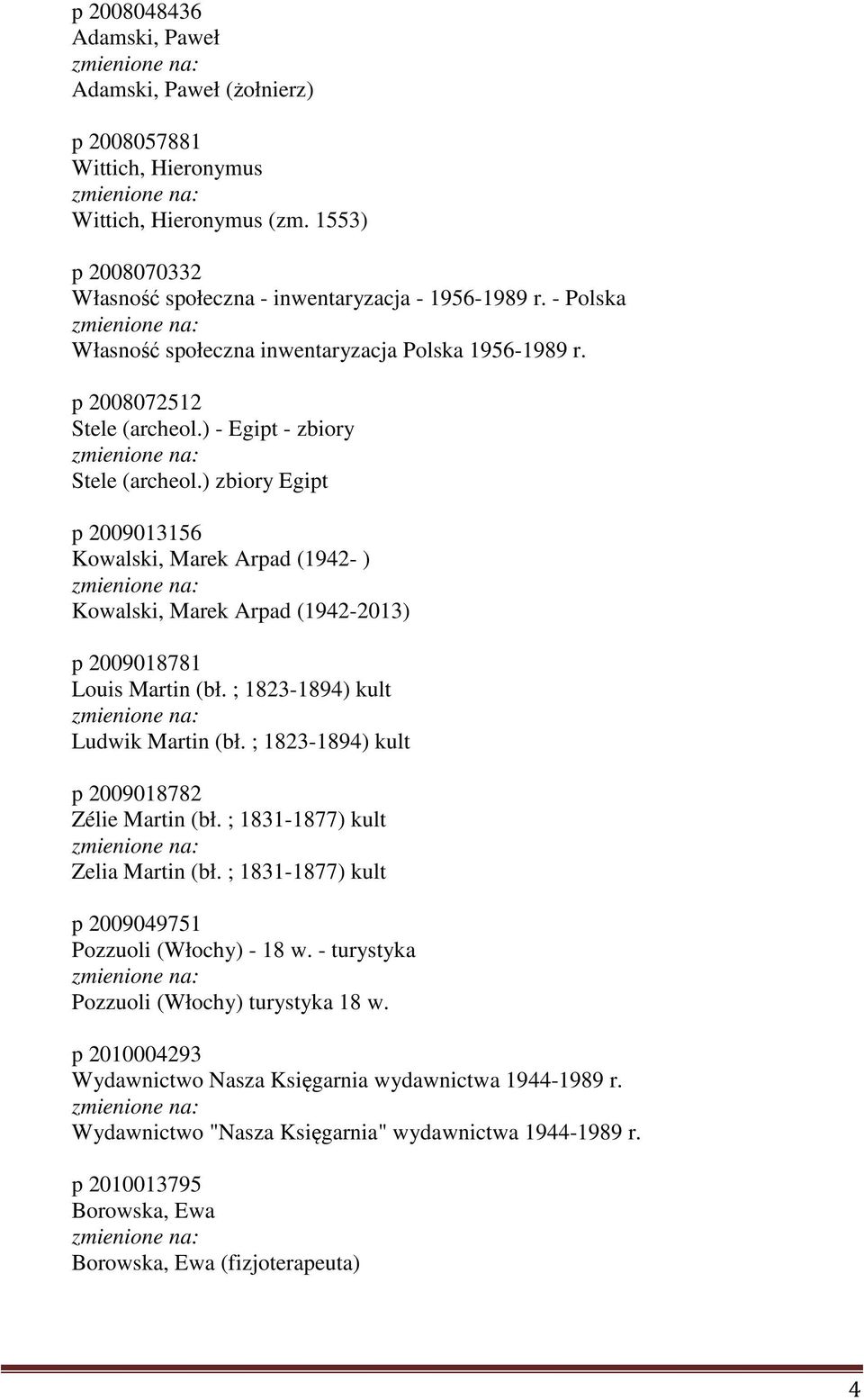 ) zbiory Egipt p 2009013156 Kowalski, Marek Arpad (1942- ) Kowalski, Marek Arpad (1942-2013) p 2009018781 Louis Martin (bł. ; 1823-1894) kult Ludwik Martin (bł.