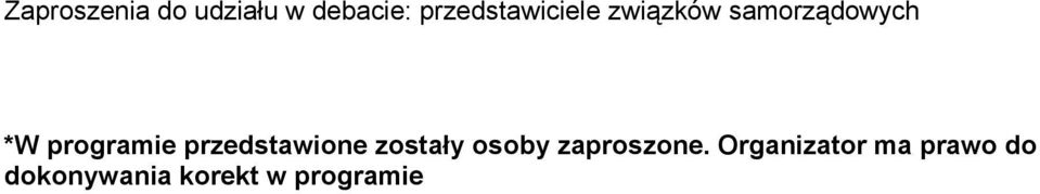 programie przedstawione zostały osoby