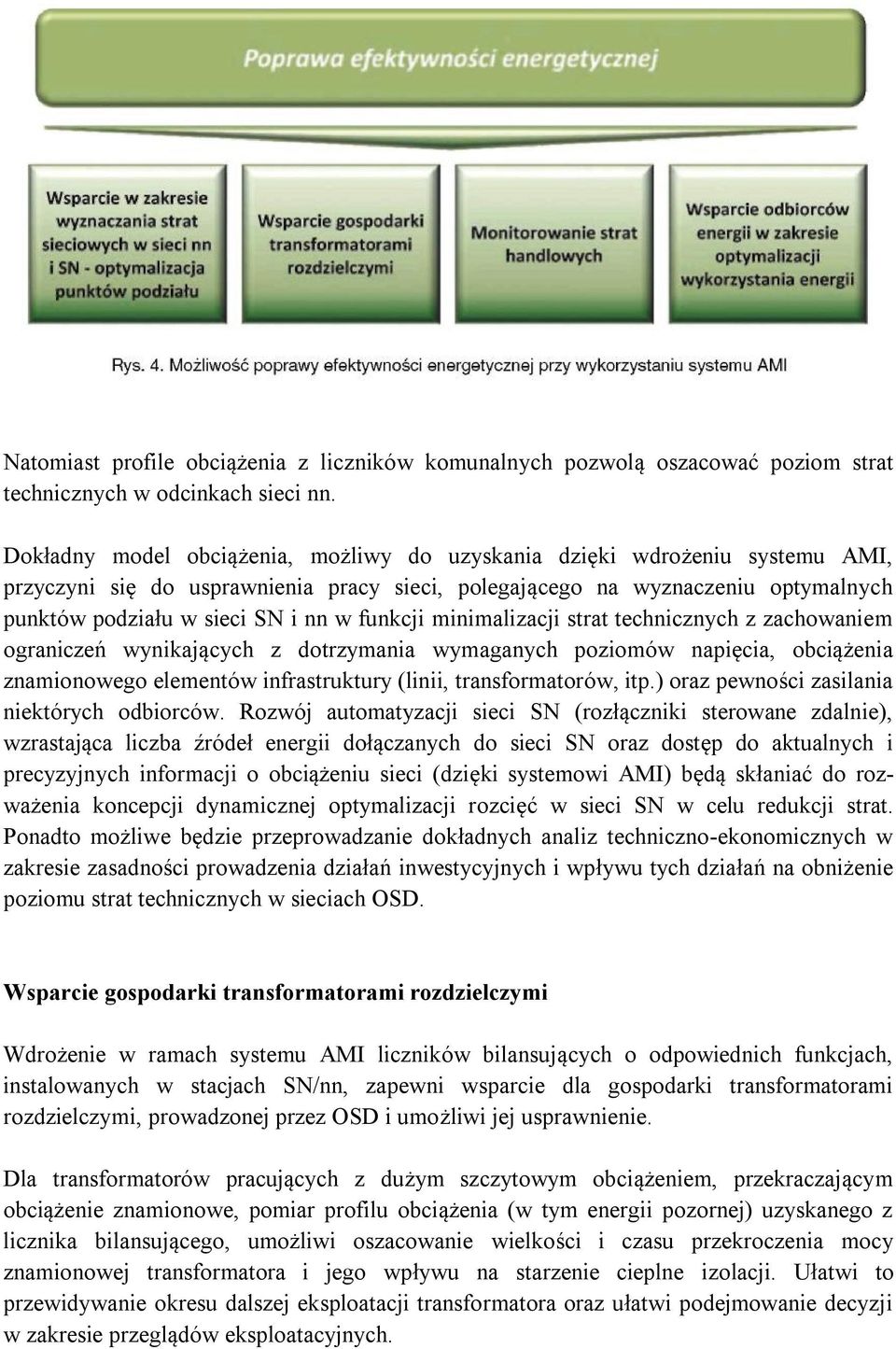 funkcji minimalizacji strat technicznych z zachowaniem ograniczeń wynikających z dotrzymania wymaganych poziomów napięcia, obciążenia znamionowego elementów infrastruktury (linii, transformatorów,