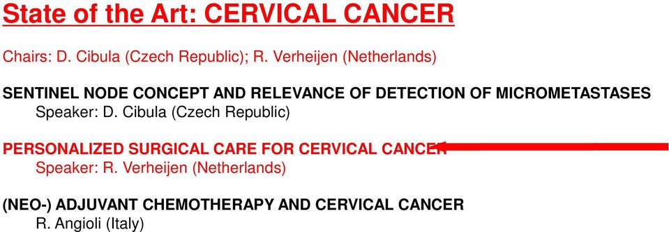 MICROMETASTASES Speaker: D.