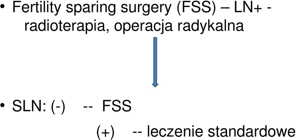 operacja radykalna SLN: (-)