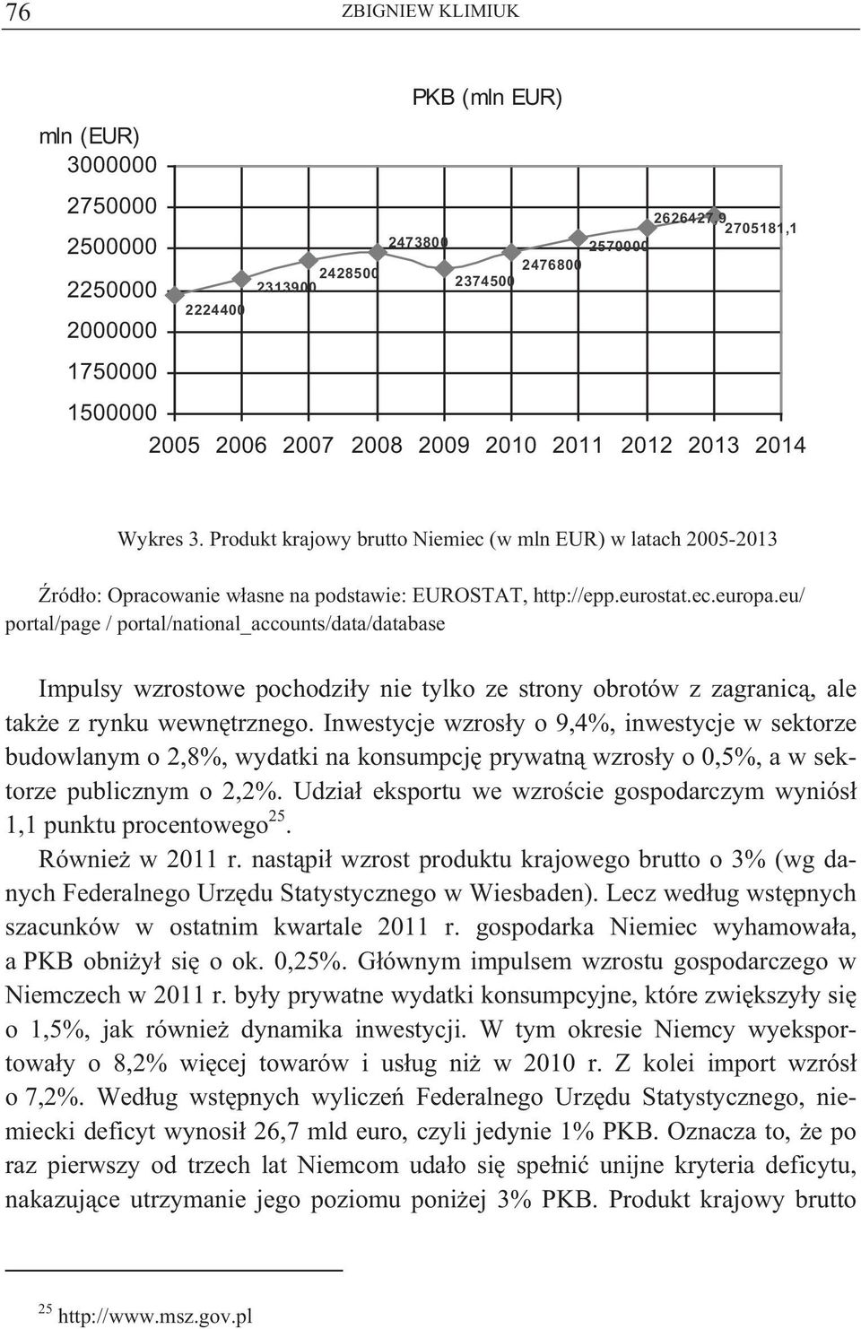 eu/ portal/page / portal/national_accounts/data/database Impulsy wzrostowe pochodzi y nie tylko ze strony obrotów z zagranic, ale tak e z rynku wewn trznego.