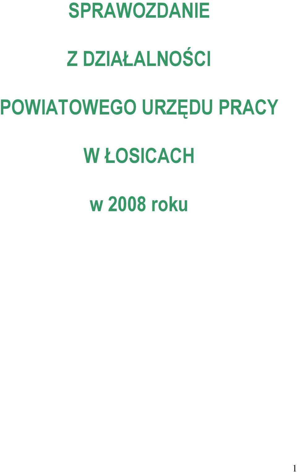 POWIATOWEGO URZĘDU