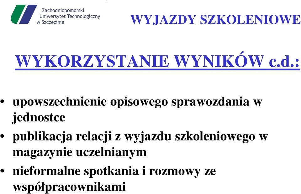 jednostce publikacja relacji z wyjazdu