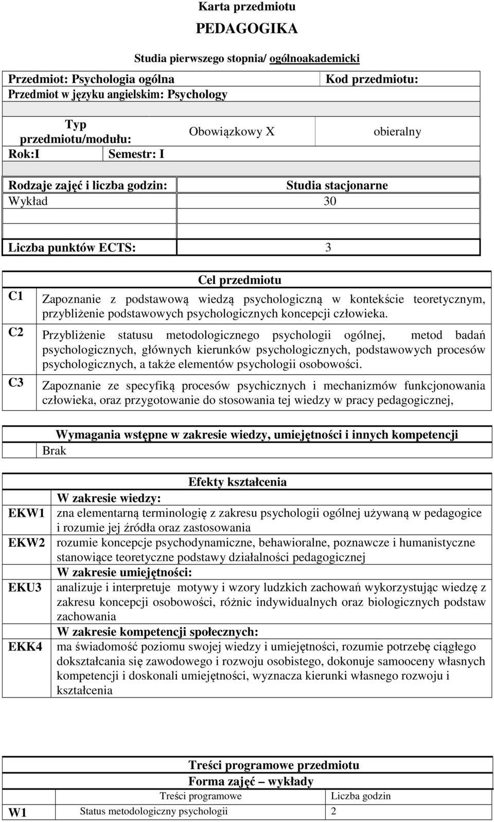 przybliżenie podstawowych psychologicznych koncepcji człowieka.