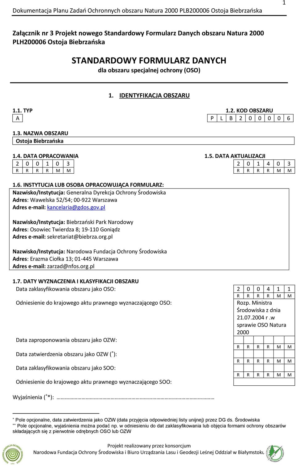 DATA AKTUALIZACJI 2 0 0 1 0 3 2 0 1 4 0 3 R R R R M M R R R R M M 1.6.