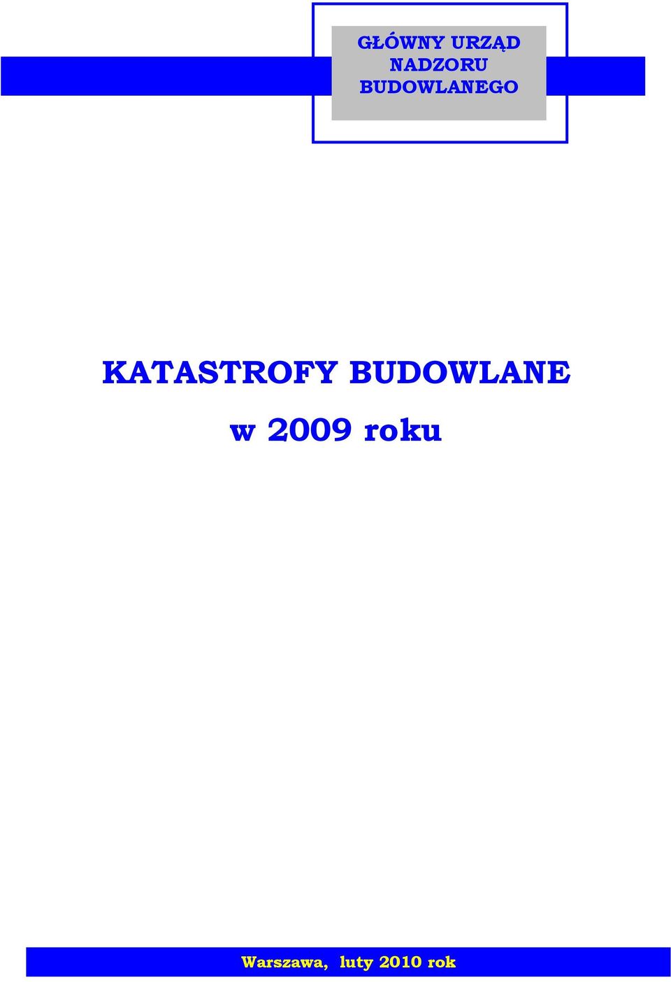 KATASTROFY BUDOWLANE