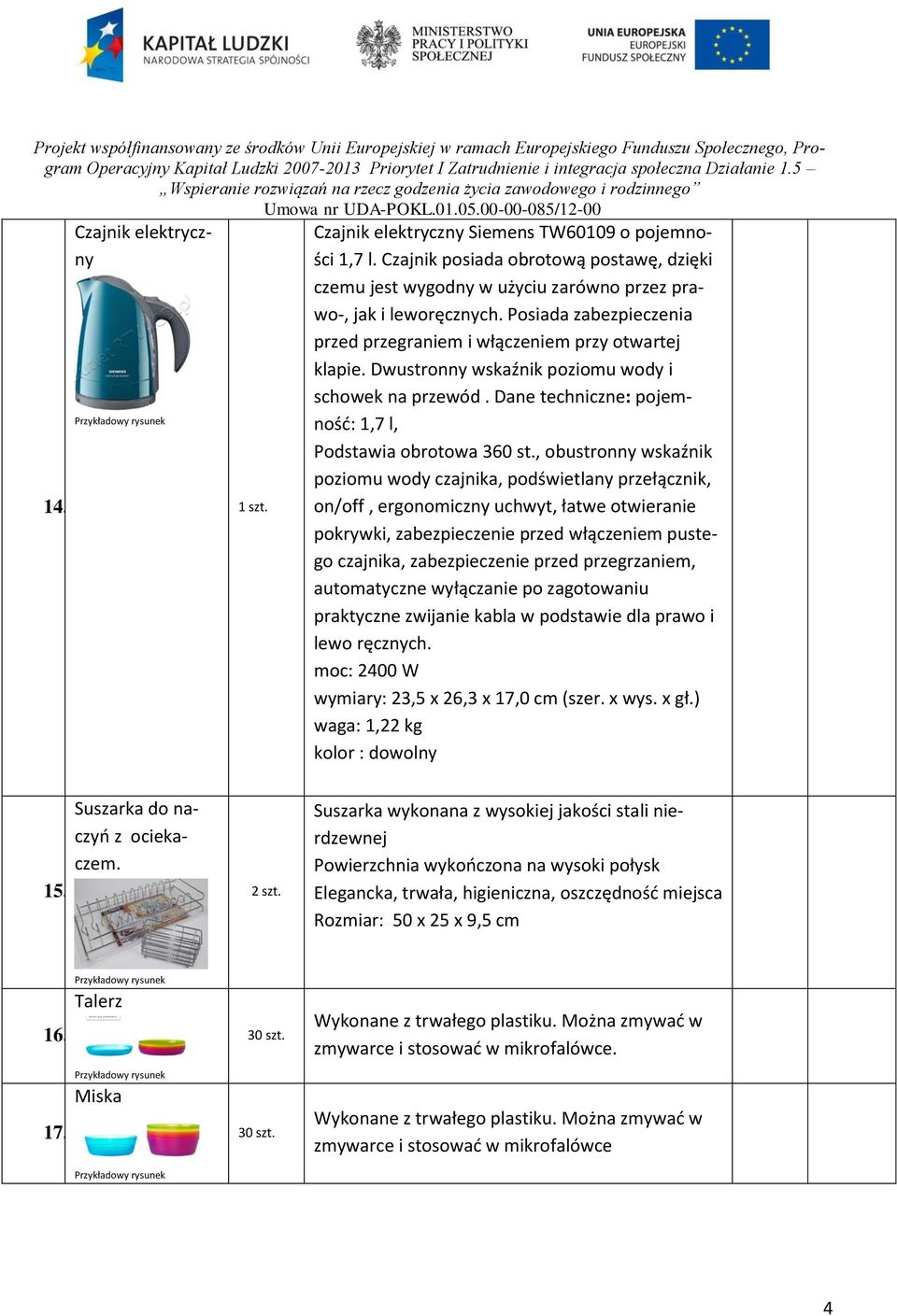 , obustronny wskaźnik poziomu wody czajnika, podświetlany przełącznik, on/off, ergonomiczny uchwyt, łatwe otwieranie pokrywki, zabezpieczenie przed włączeniem pustego czajnika, zabezpieczenie przed