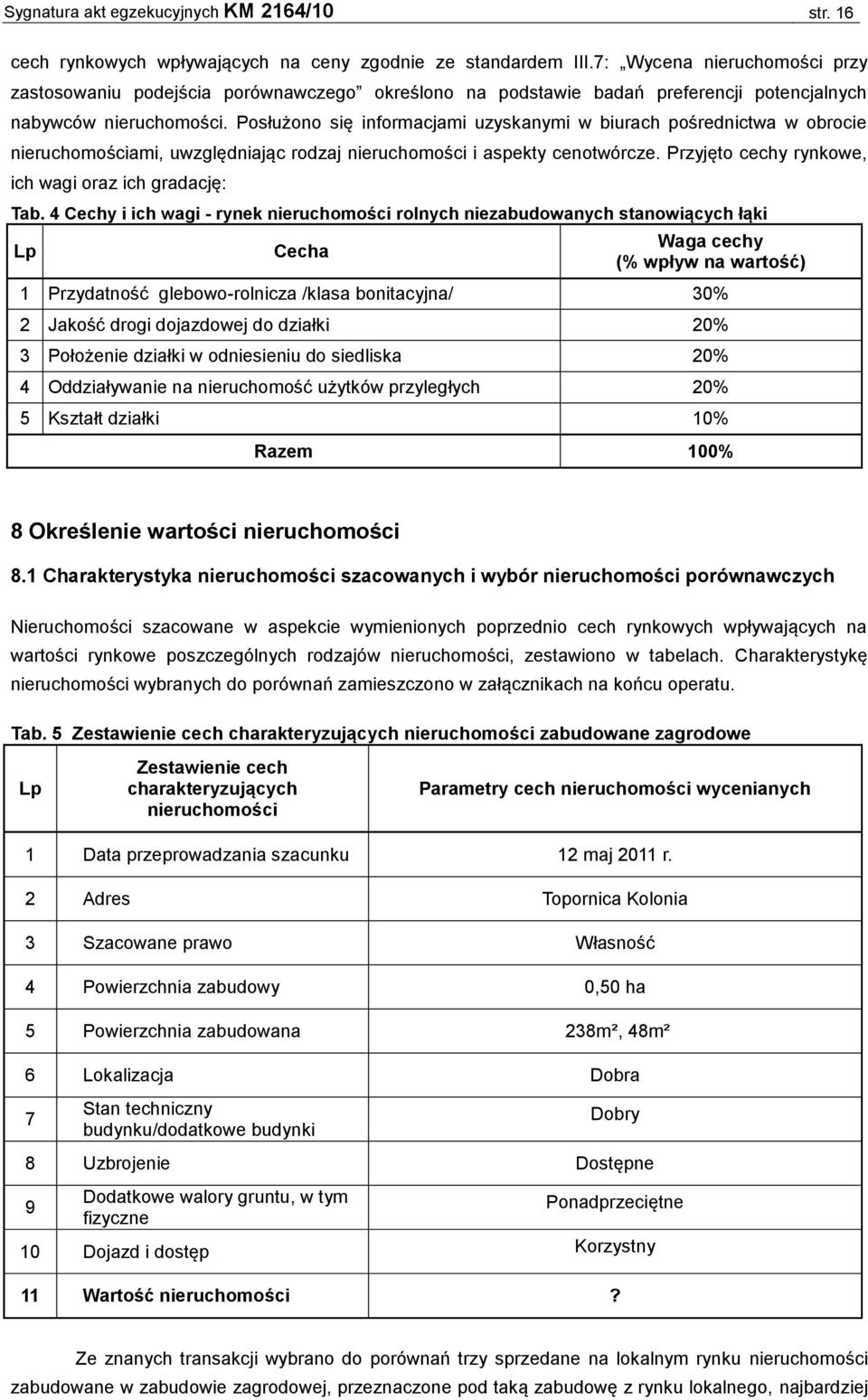 Posłużono się informacjami uzyskanymi w biurach pośrednictwa w obrocie nieruchomościami, uwzględniając rodzaj nieruchomości i aspekty cenotwórcze.