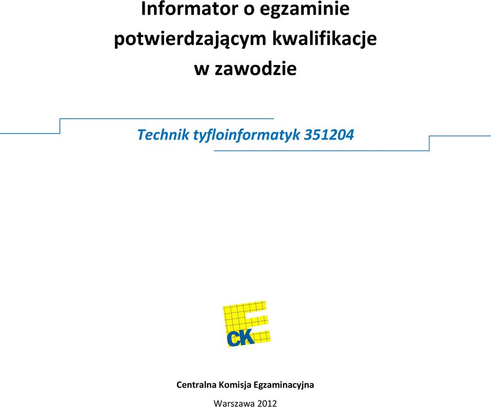 zawodzie Technik tyfloinformatyk