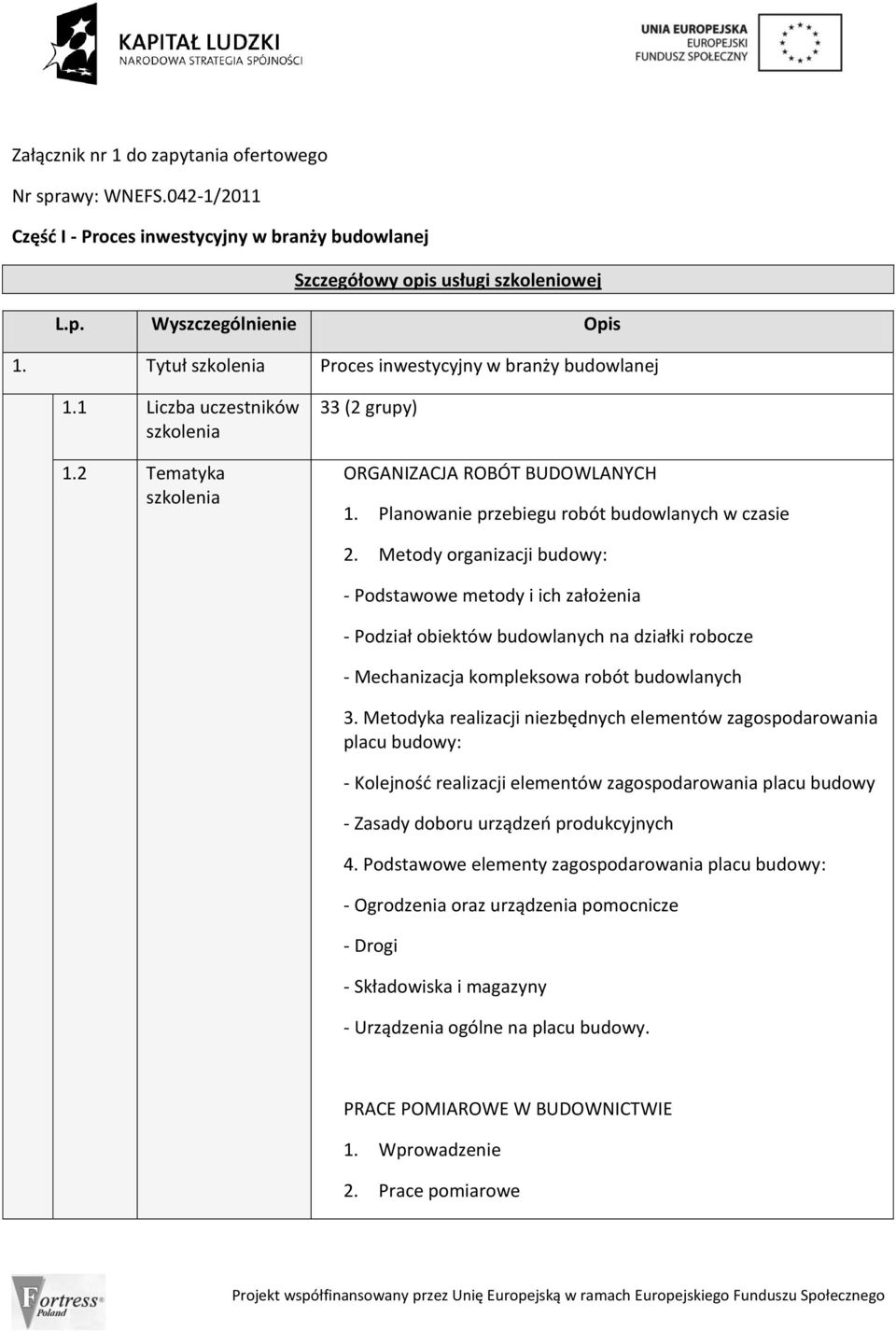 Metody organizacji budowy: - Podstawowe metody i ich założenia - Podział obiektów budowlanych na działki robocze - Mechanizacja kompleksowa robót budowlanych 3.