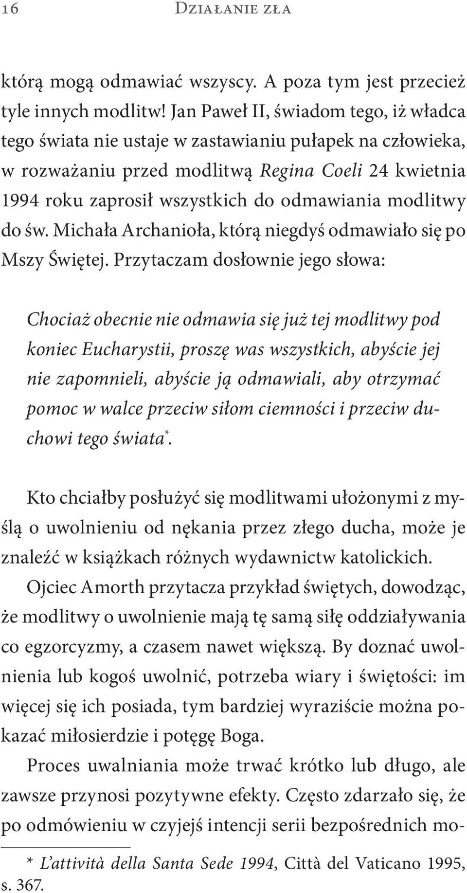 modlitwy do św. Michała Archanioła, którą niegdyś odmawiało się po Mszy Świętej.