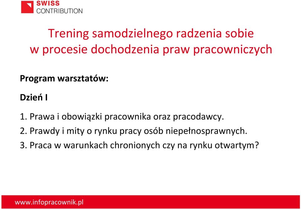 Prawa i obowiązki pracownika oraz pracodawcy. 2.