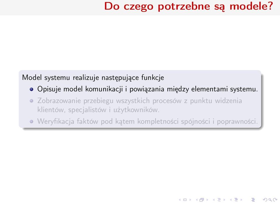 powiązania między elementami systemu.