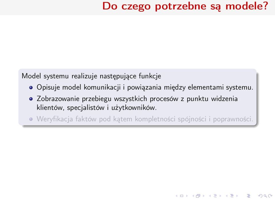 powiązania między elementami systemu.