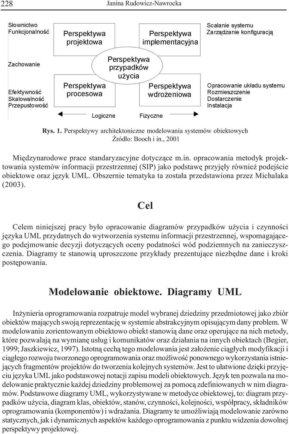 Cel Celem niniejszej pracy by³o opracowanie diagramów przypadków u ycia i czynnoœci jêzyka UML przydatnych do wytworzenia systemu informacji przestrzennej, wspomagaj¹cego podejmowanie decyzji