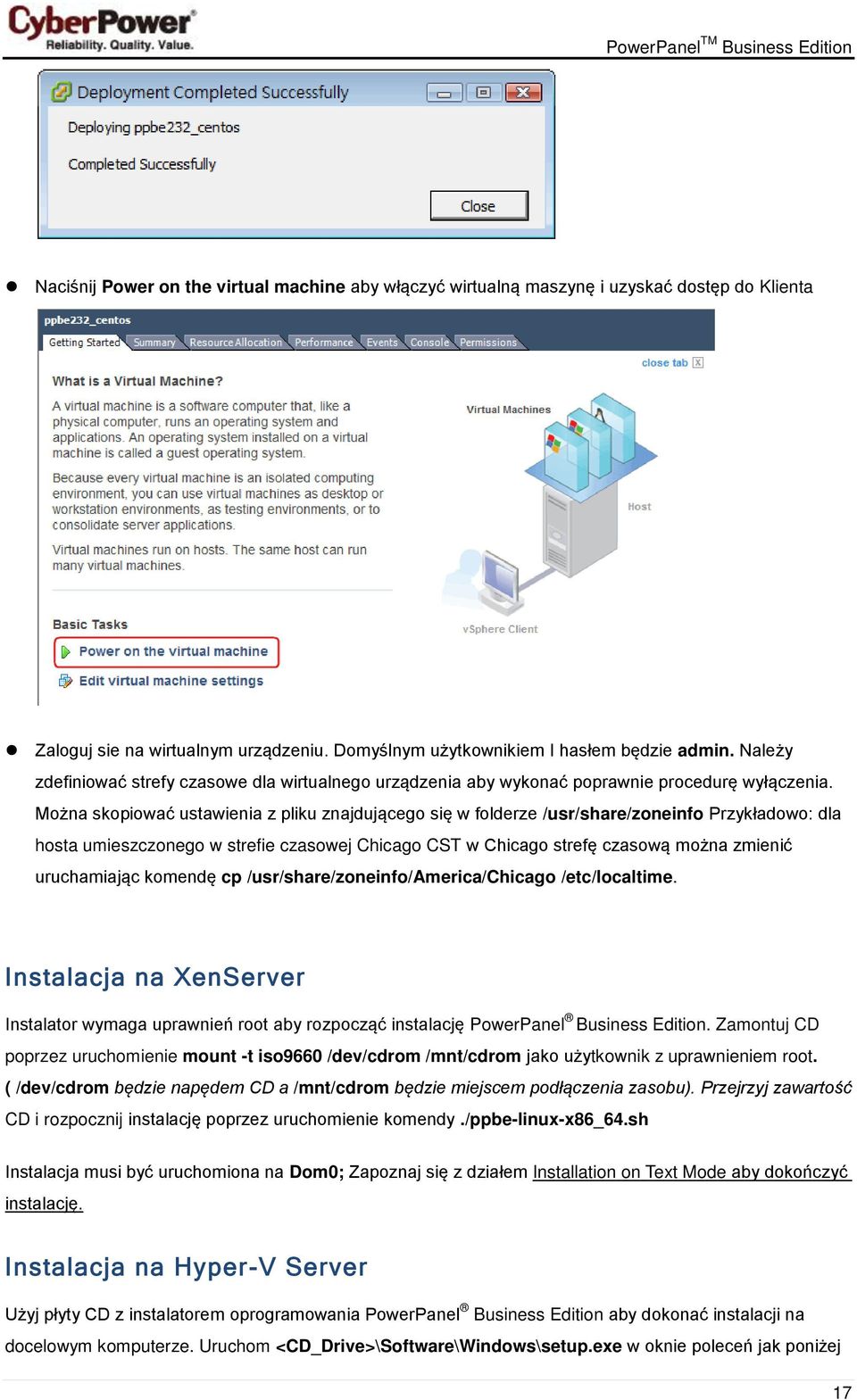 Można skopiować ustawienia z pliku znajdującego się w folderze /usr/share/zoneinfo Przykładowo: dla hosta umieszczonego w strefie czasowej Chicago CST w Chicago strefę czasową można zmienić