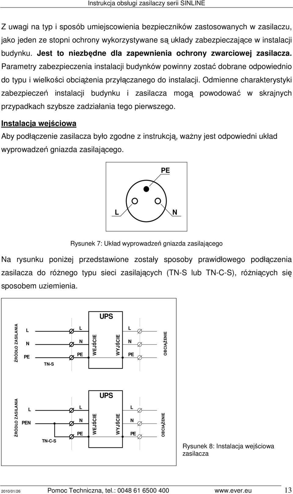 Parametry zabezpieczenia instalacji budynków powinny zostać dobrane odpowiednio do typu i wielkości obciąŝenia przyłączanego do instalacji.