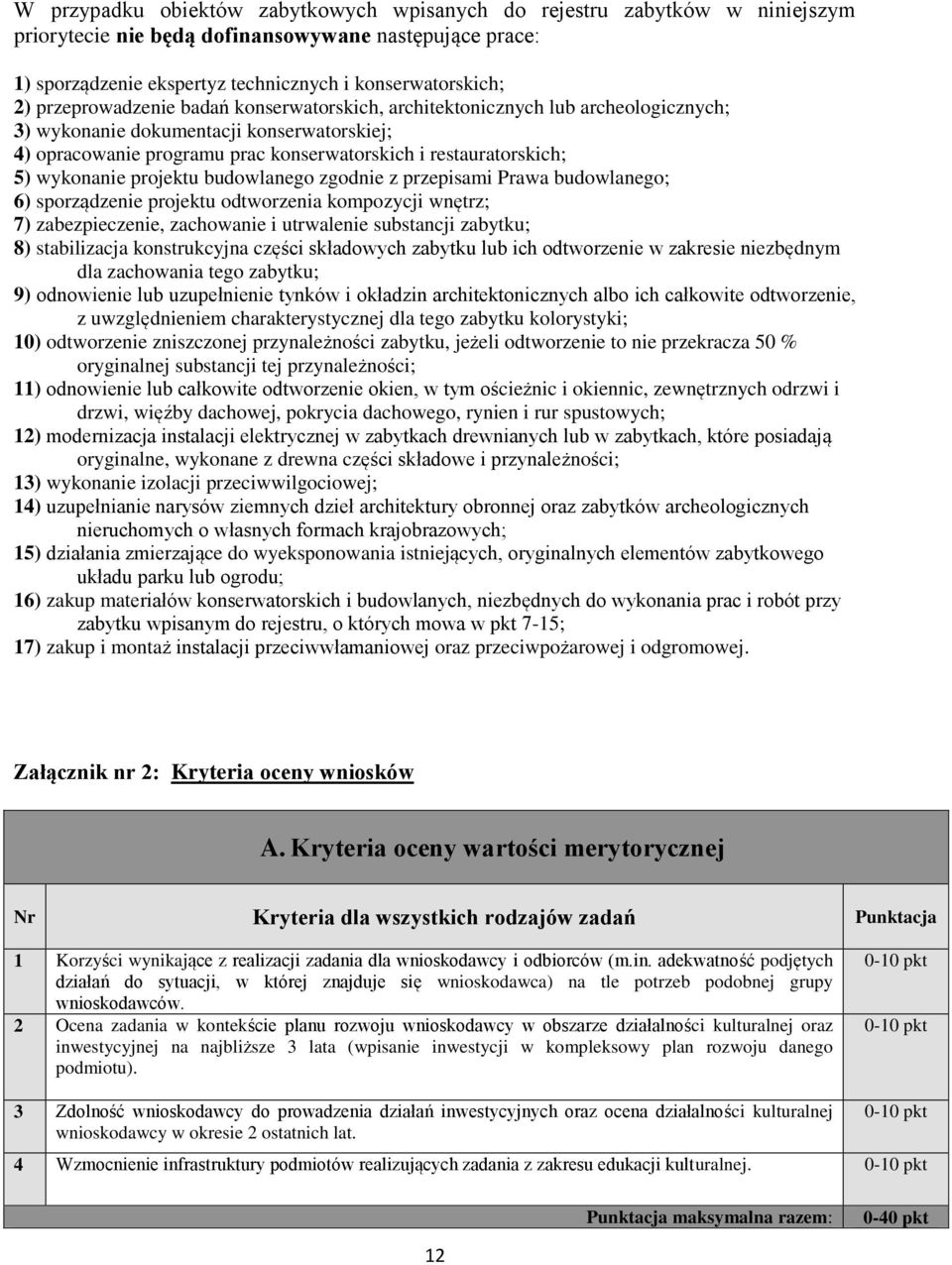 wykonanie projektu budowlanego zgodnie z przepisami Prawa budowlanego; 6) sporządzenie projektu odtworzenia kompozycji wnętrz; 7) zabezpieczenie, zachowanie i utrwalenie substancji zabytku; 8)