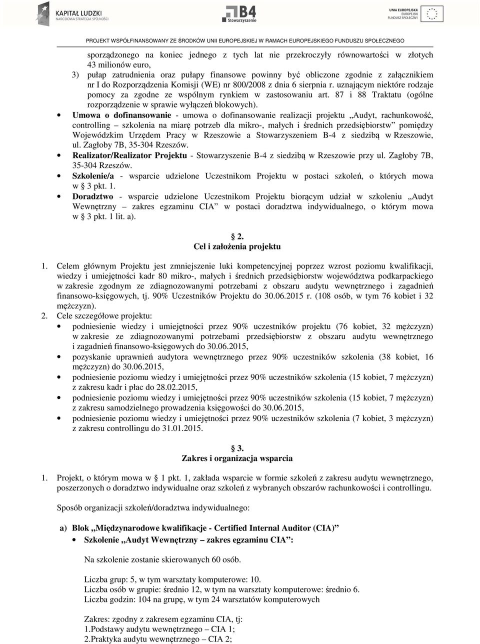 87 i 88 Traktatu (ogólne rozporządzenie w sprawie wyłączeń blokowych).