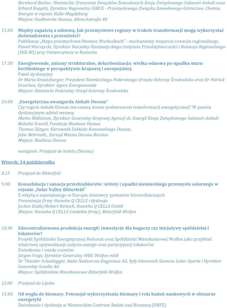 Jak przemysłowe regiony w trakcie transformacji mogą wykorzystać doświadczenia z przeszłości? Publikacja Mapa przemysłowa Niemiec Wschodnich - mechanizmy wsparcia rozwoju regionalnego.