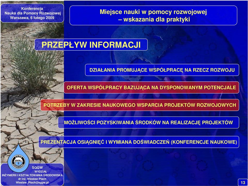 POTENCJALE POTRZEBY W ZAKRESIE NAUKOWEGO WSPARCIA PROJEKTÓW ROZWOJOWYCH MOŻLIWOŚCI