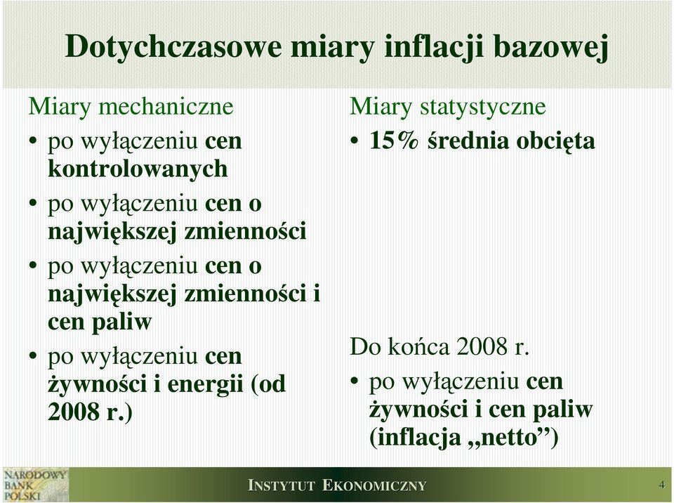 cen paliw po wyłączeniu cen Ŝywności i energii (od 2008 r.