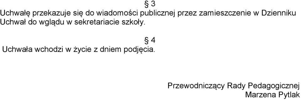 sekretariacie szkoły.