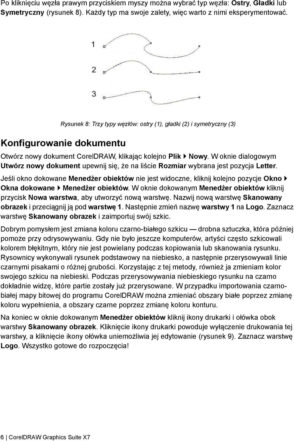 W oknie dialogowym Utwórz nowy dokument upewnij się, że na liście Rozmiar wybrana jest pozycja Letter.