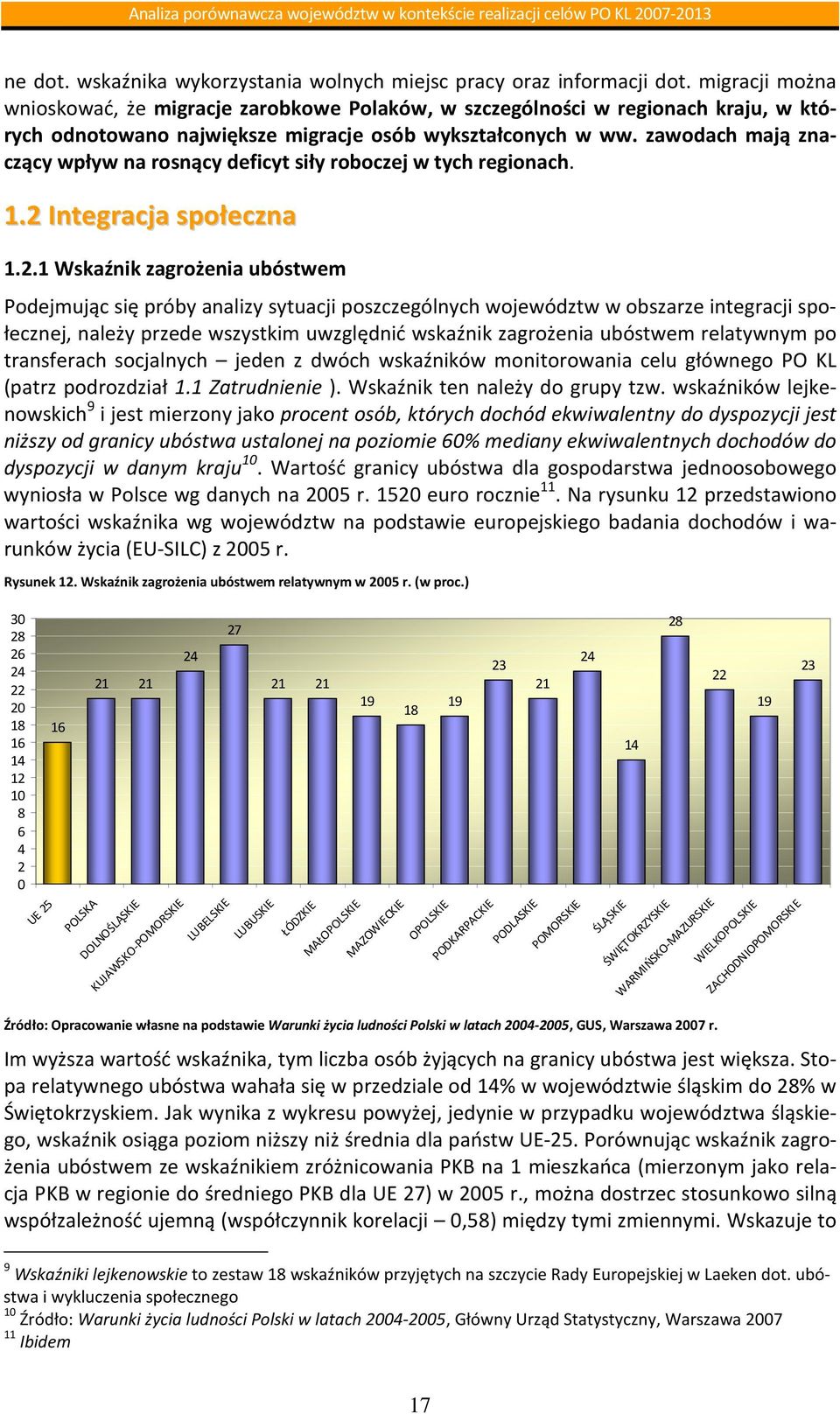 zawodach mają znaczący wpływ na rosnący deficyt siły roboczej w tych regionach. 1.2 