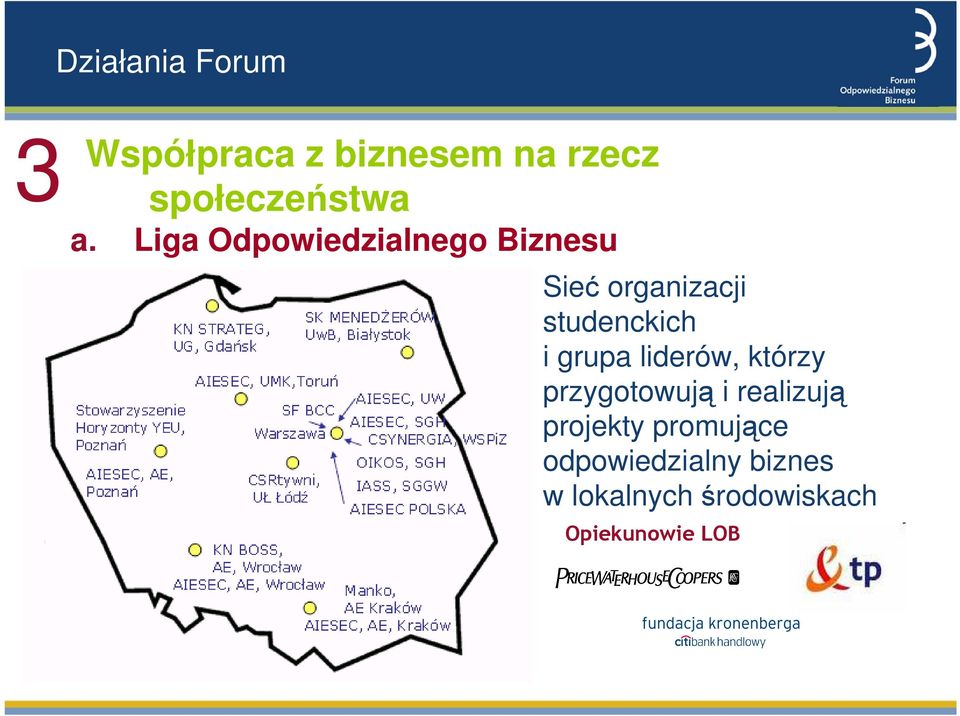 grupa liderów, którzy przygotowują i realizują projekty