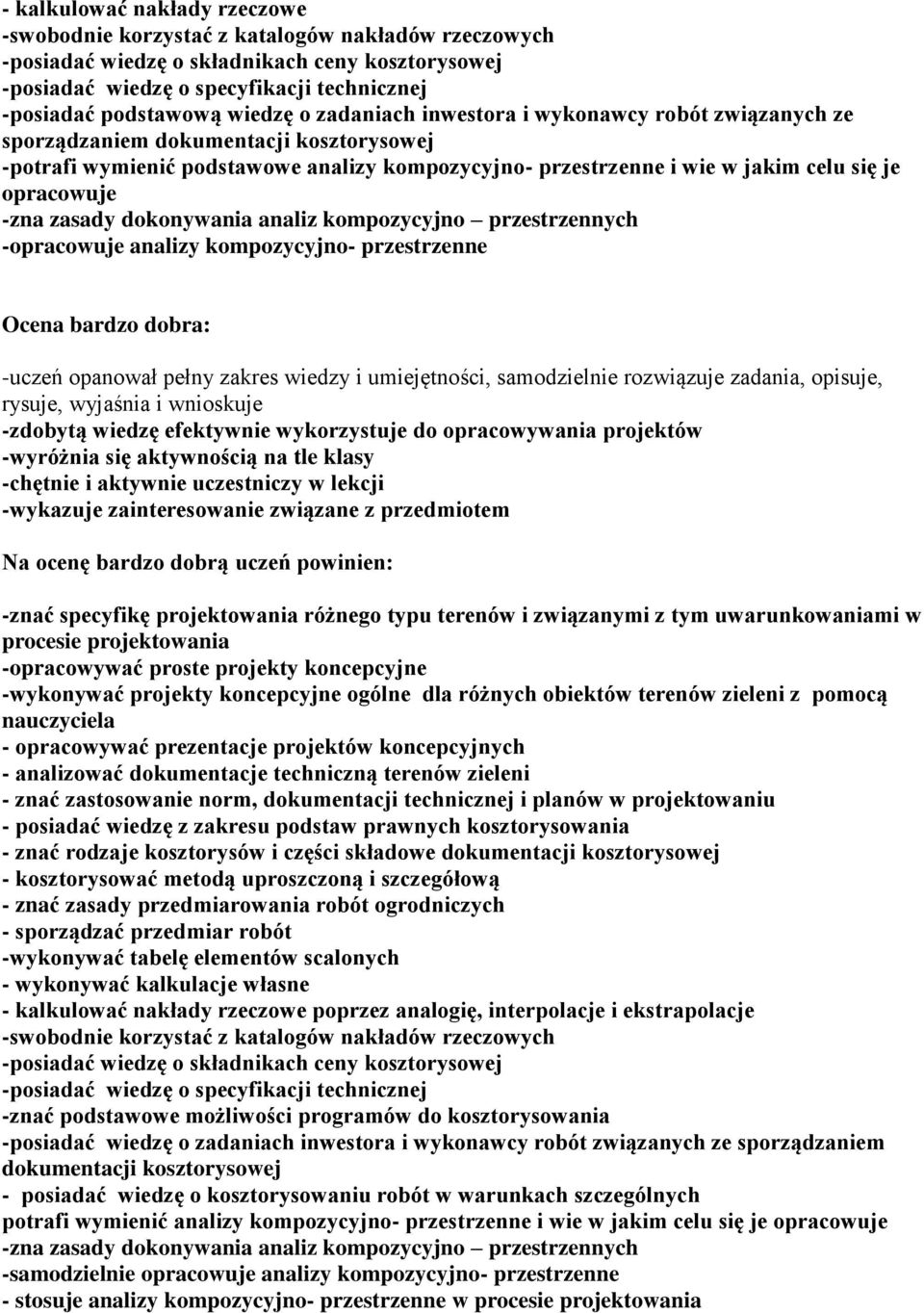 opisuje, rysuje, wyjaśnia i wnioskuje -zdobytą wiedzę efektywnie wykorzystuje do opracowywania projektów -wyróżnia się aktywnością na tle klasy -chętnie i aktywnie uczestniczy w lekcji -wykazuje