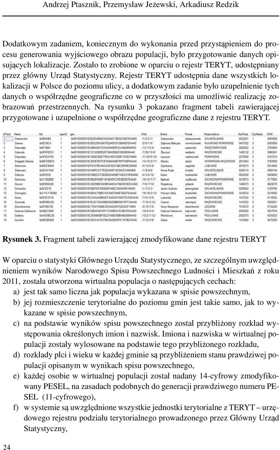 Rejestr TERYT udostępnia dane wszystkich lokalizacji w Polsce do poziomu ulicy, a dodatkowym zadanie było uzupełnienie tych danych o współrzędne geograficzne co w przyszłości ma umożliwić realizację