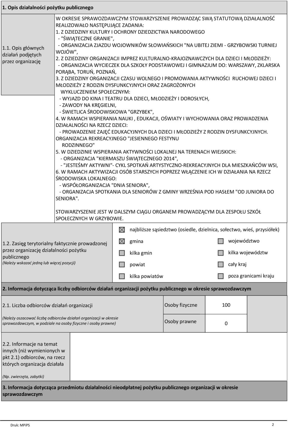 Z DZIEDZINY ORGANIZACJI IMPREZ KULTURALNO-KRAJOZNAWCZYCH DLA DZIECI I MŁODZIEŻY: - ORGANIZACJA WYCIECZEK DLA SZKOŁY PODSTAWOWEJ I GIMNAZJUM DO: WARSZAWY, ZKLARSKA PORĄBA, TORUŃ, POZNAŃ, 3.