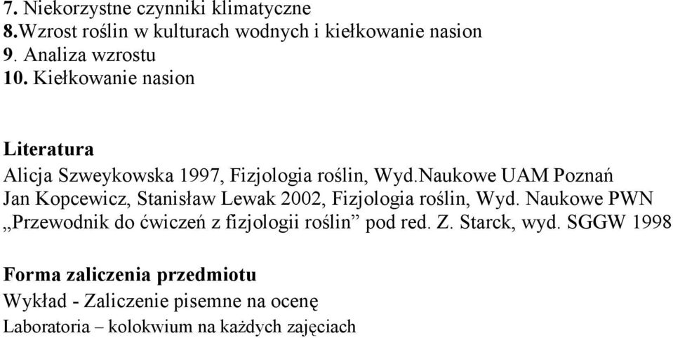 Naukowe UAM Poznań Jan Kopcewicz, Stanisław Lewak 2002, Fizjologia roślin, Wyd.