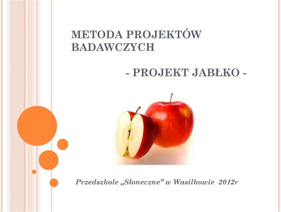 JABŁKO - Przedszkole