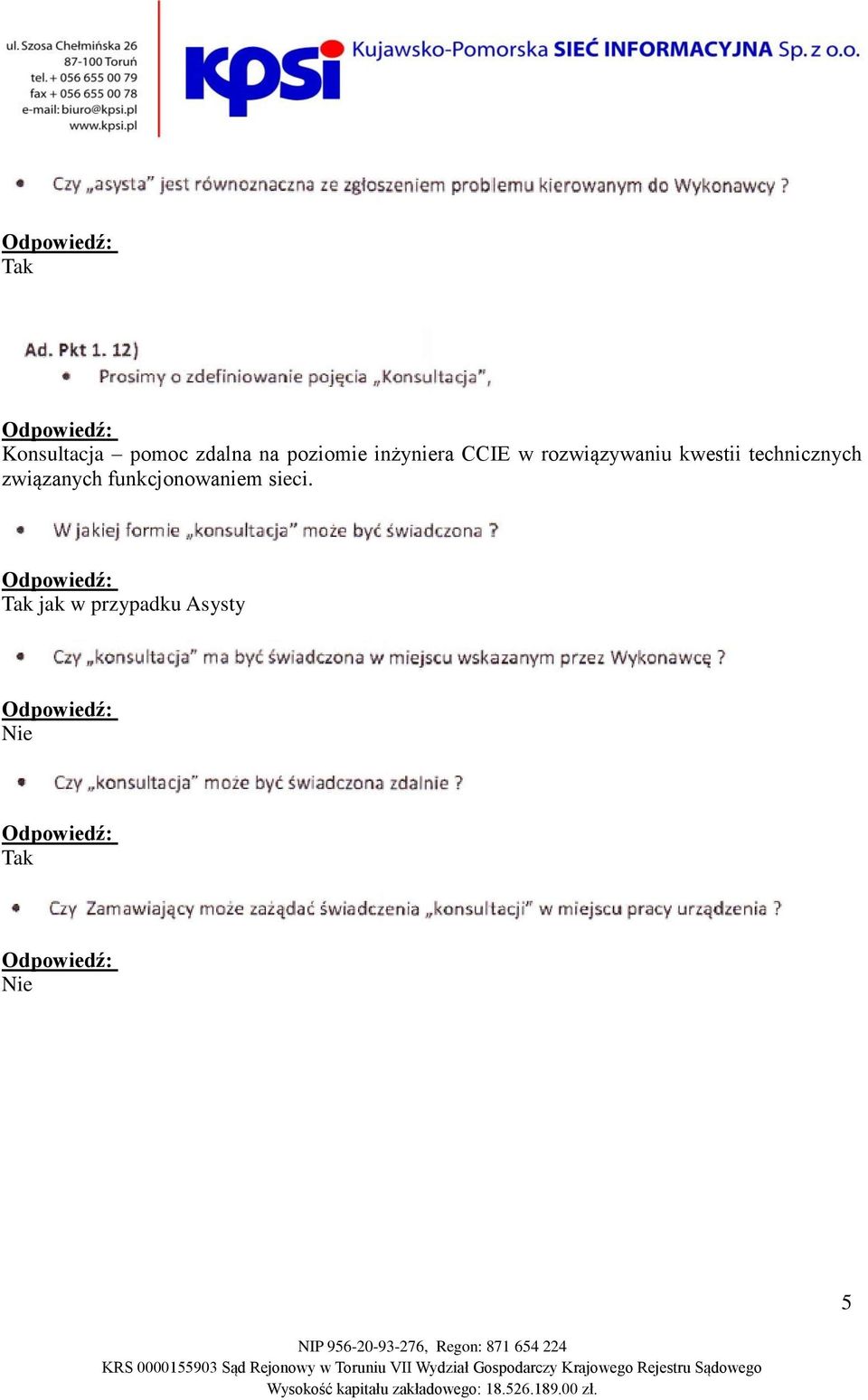 technicznych związanych funkcjonowaniem