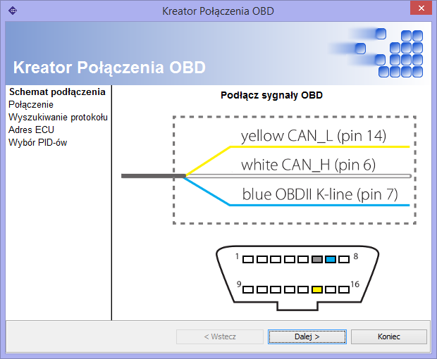 29bit. Znajdź protokół - Automatycznie szuka typu protokołu OBD obsługiwanego przez samochód.