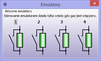 2.11.10. OBD Wyświetla okno zawierające wszystkie dostępne odczyty OBD, pozwala wybrać parametry odczytywane z OBD oraz które mają być wyświetlane na oscyloskopie. 2.11.11. Emulatory Pokazuje okno diagnostyczne emulatorów wtryskiwaczy benzynowych.