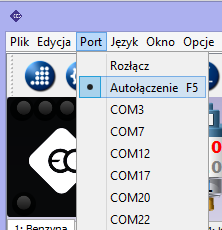 1. Pierwsze uruchomienie programu. 1.1. Ustanowienie połączenia z ECU. Po pierwszym uruchomieniu programu pojawi się okno wyboru trybu pracy.