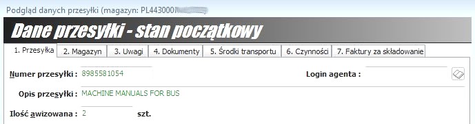 14. Dodatkowe funkcje 14.1 Historia operacji w MCS Zgodnie z wymaganiami odpowiednich przepisów program odnotowuje zmiany dokonywane w magazynie czasowego składowania.