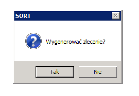 Pomijamy ekran o utworzeniu zlecenia przyciskiem NIE Procedura aktywacji promocji