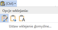 Należy wyświetlić okienko zadań Schowek dostępne na karcie Narzędzia główne, po czym kopiować i wklejać do schowka tekst i inne obiekty.