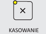 funkcji potwierdzenia 3 Przycisk Kasowanie stanu alarmowania centrali i czujek na liniach dozorowych Lampka żółta Sygnalizacja optyczna aktywnej funkcji kasowania 4 Lampka czerwona sygnalizuje