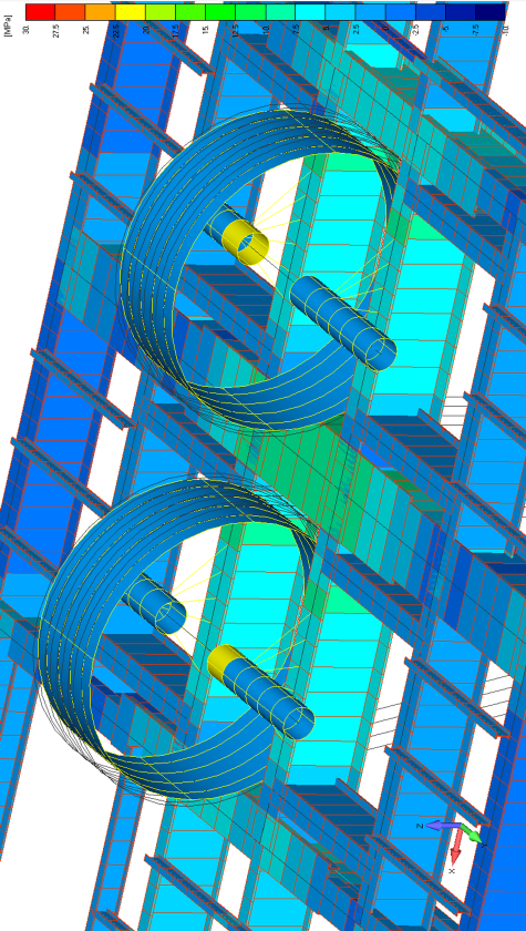 bottom level, with the acceleration a 1 Fig. 10.