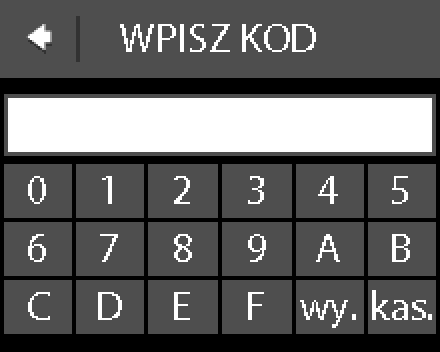 12. Za pomocą strzałek < i > wybrać, czy zegar ma być włączony. Nacisnąć, aby zakończyć konfigurację początkową termostatu. Pominąć krok 13.