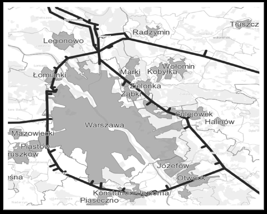 Gazowy pierścień warszawski Perspektywa rozwoju energetyki warszawskiej EC Żerań EC Kawęczyn EC Ursus SPEC Warszawa EC Pruszków EC Siekierki Łączne zapotrzebowanie dla