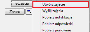 Domyślnie zaznaczone są pozycje, dla których nie zostało jeszcze wygenerowane pismo elektroniczne. Dodatkowo jest możliwość modyfikacji daty czynności.